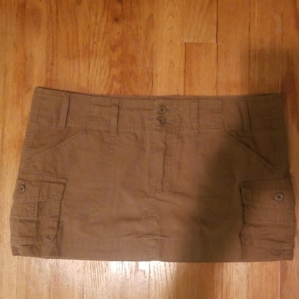 ♡ Juniors wet seal brown mini skirt size 9